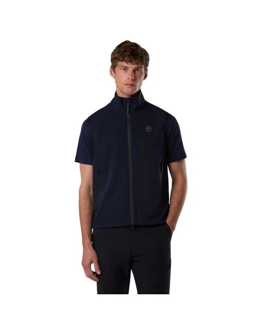 North Sails Blue Waistcoats for men