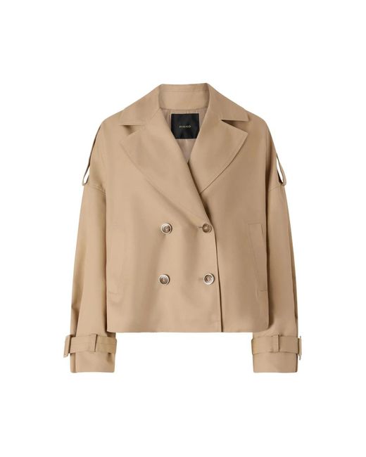 Pinko Triscia Trenchcoat in het Natural