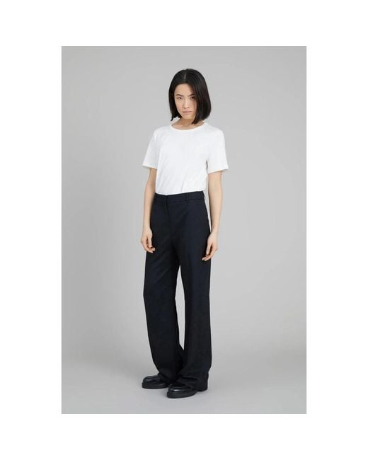Munthe Broeken ,Zwart ,Zwarte Straight-Leg Sumatra Broek in het Black