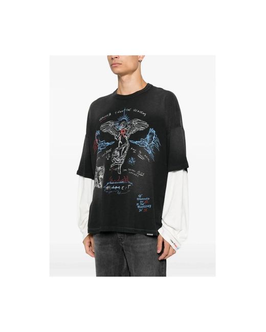 Represent Black Long Sleeve T-Shirts for men