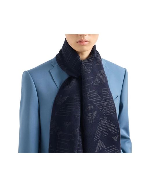Emporio Armani Black Scarves