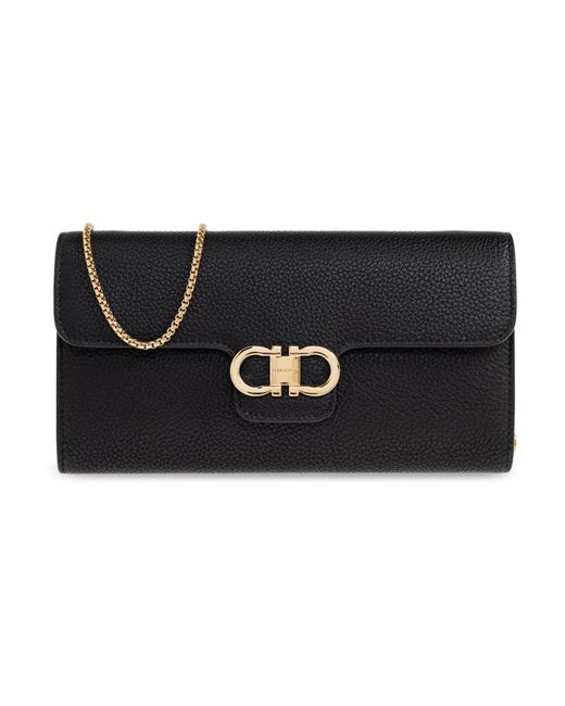 Ferragamo Black Wallets &Amp; Cardholders
