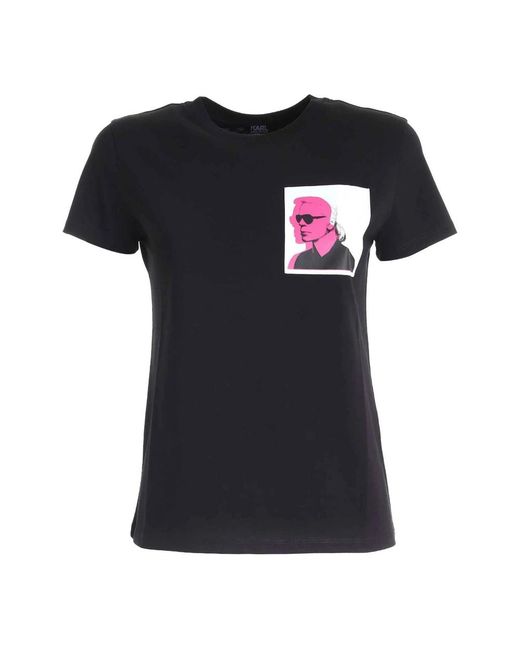 Karl Lagerfeld Black T-Shirts