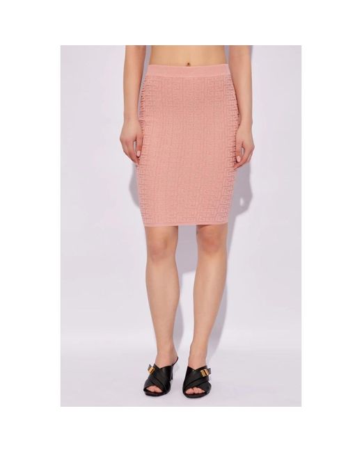 Skirts > midi skirts Balmain en coloris Pink