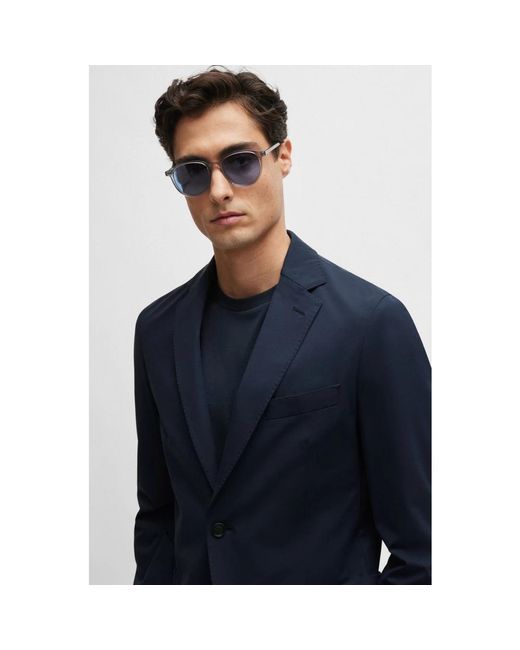 Single Breasted Suits Boss de hombre de color Blue
