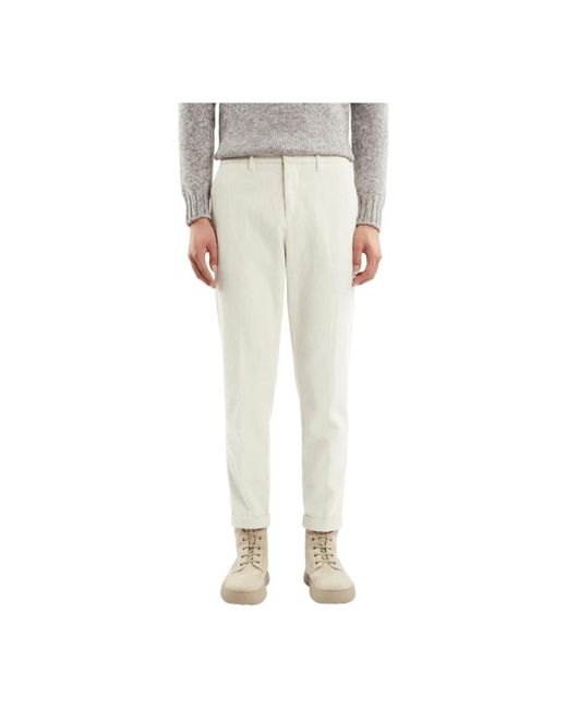 Fay Natural Straight Trousers for men