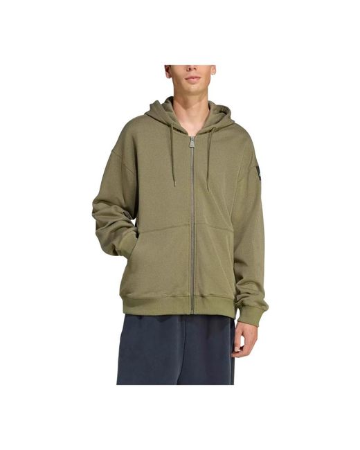Adidas Green Zip-Throughs for men