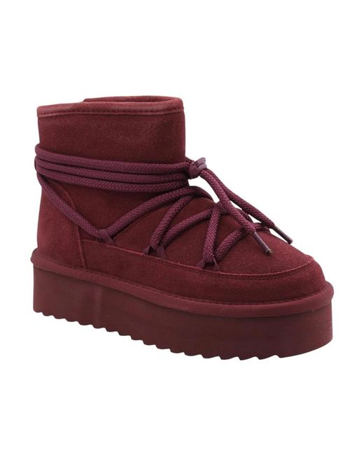 Colors Of California Red Winter Boots