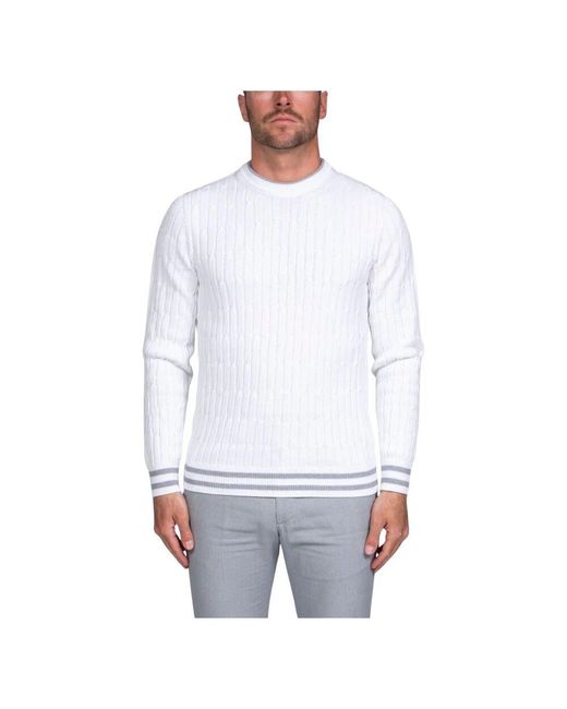 Peserico Weißer Strickpullover Für Männer in White für Herren