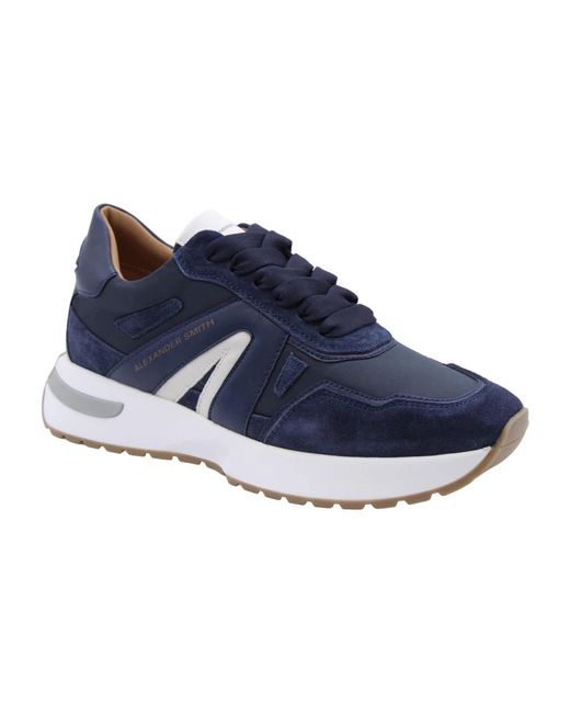 Alexander Smith Blue Sneakers for men
