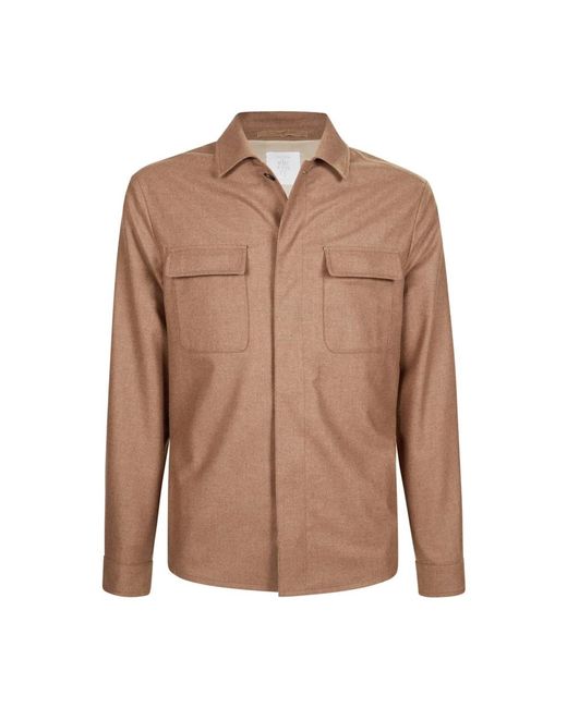 Eleventy Brown Light Jackets for men