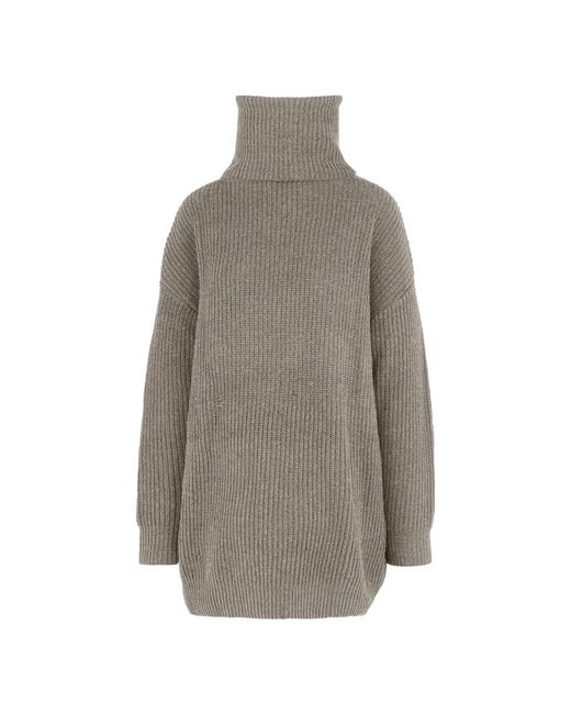 Bomboogie Dolcevita Met Opstaande Kraag in het Gray