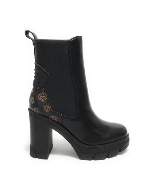 Guess Black Heeled Boots