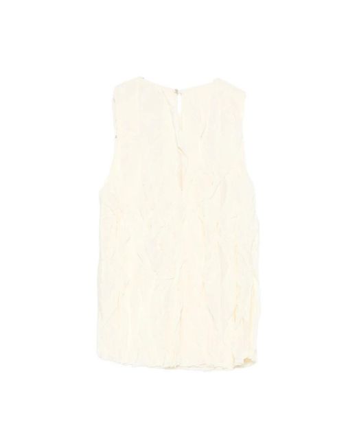 Alysi Natural Sleeveless Tops