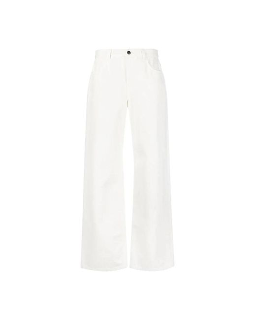 Trousers > wide trousers The Row en coloris White