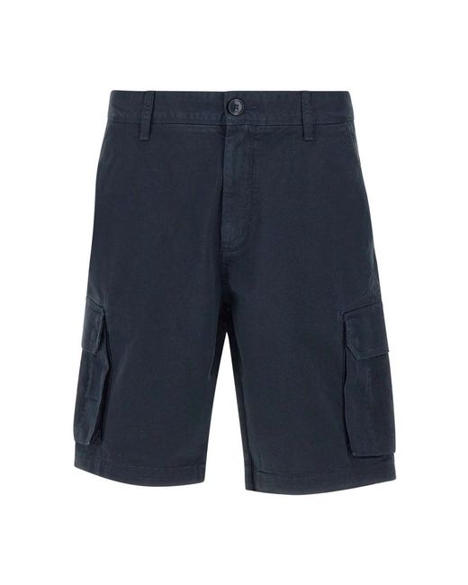 Sun 68 Cotton Cargo Shorts in het Blue voor heren