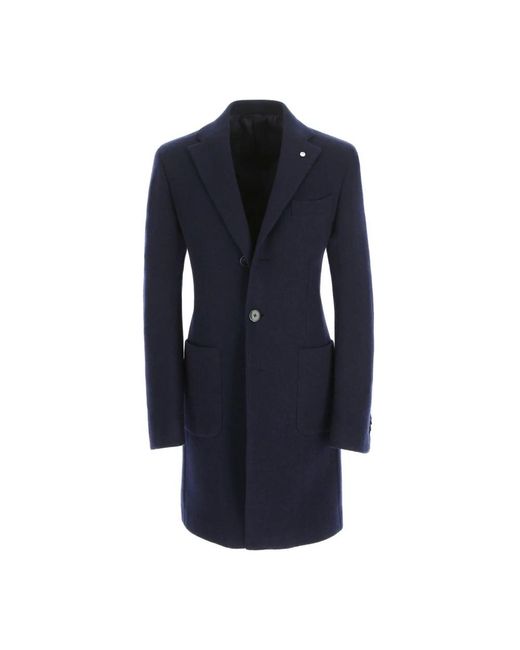 L.b.m. 1911 Blue Trench Coats for men