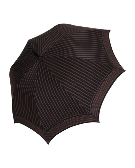 Elegante ombrello classico a righe di Dolce & Gabbana in Black