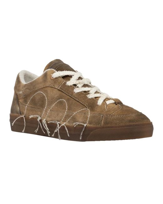 Santha Brown Laced Shoes for men