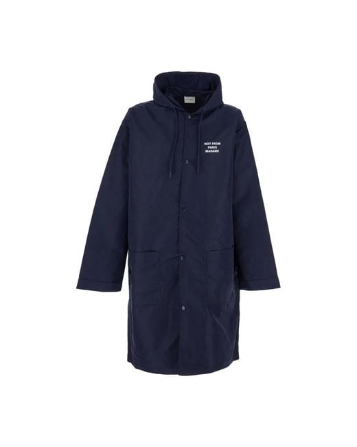 Drole de Monsieur Blue Rain Jackets for men