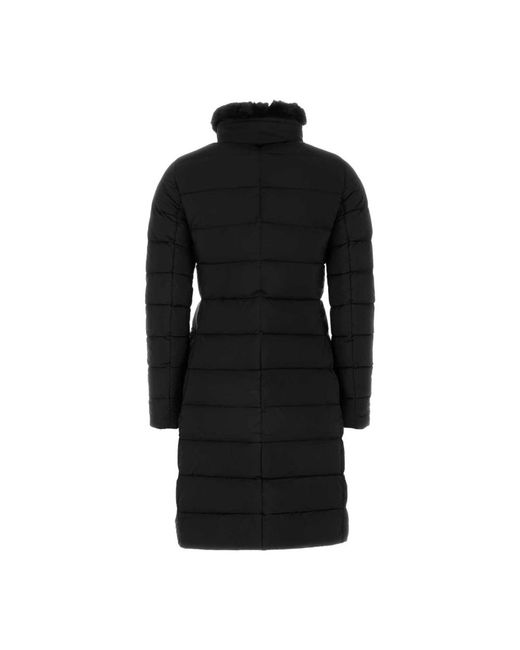 Moorer Jassen ,Zwart ,Nylon Zwarte Vetivers Donsjas in het Black
