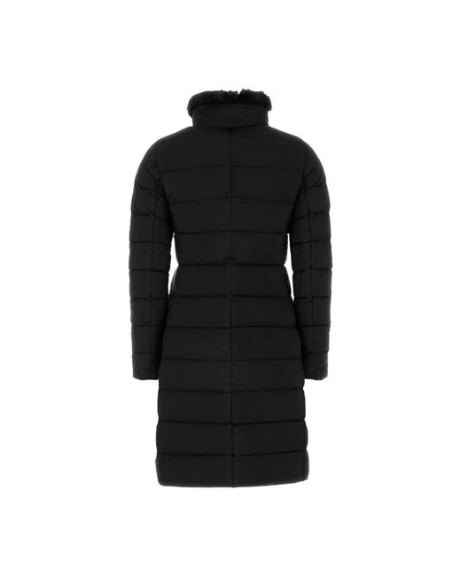 Moorer Jassen ,Zwart ,Nylon Zwarte Vetivers Donsjas in het Black