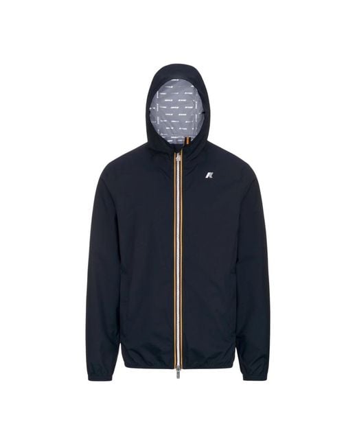 K-Way Blue Rain Jackets for men