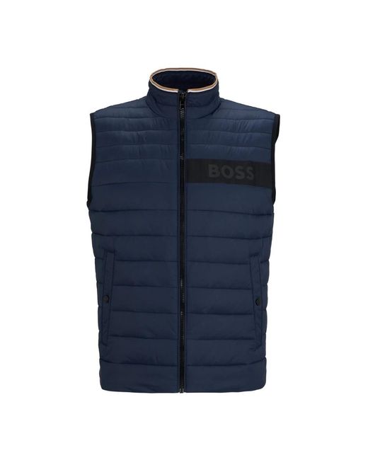 Boss Blue Vests for men