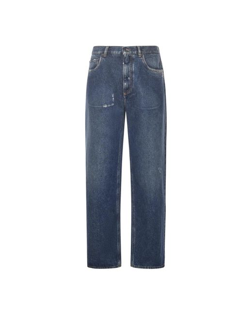Dolce & Gabbana Blue Straight Jeans for men