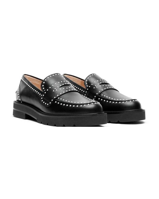Parker Lift Mini Pearl Loafer di Stuart Weitzman in Black