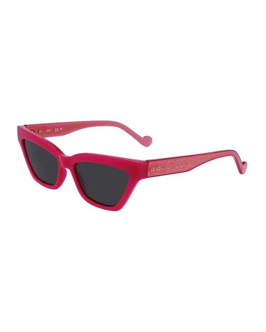 Liu Jo Red Multicolor sonnenbrille mit rosa filter