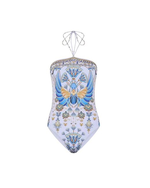 Camilla Badmode ,Blauw ,Under Scarab Skies One-Piece Badpak in het Blue