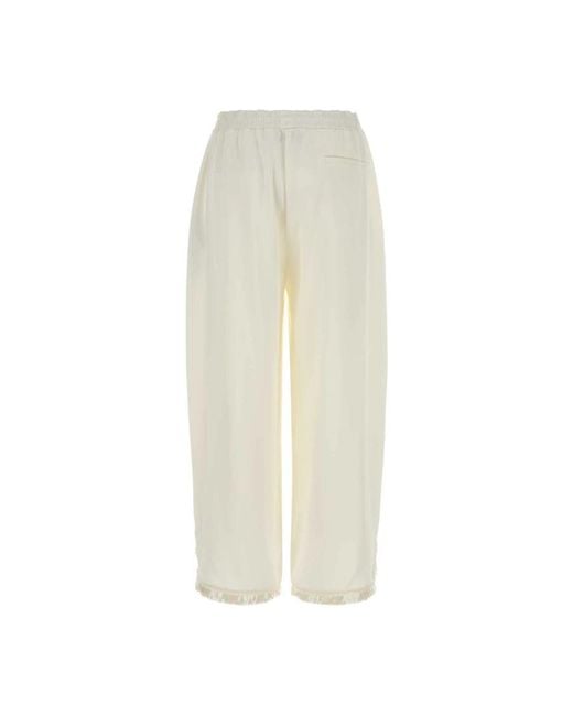 Stella McCartney Natural Wide Trousers
