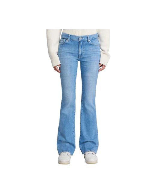 7 For All Mankind Blue Bootcut Jeans
