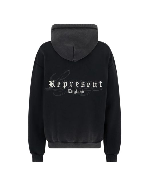 Represent Black Hoodies for men