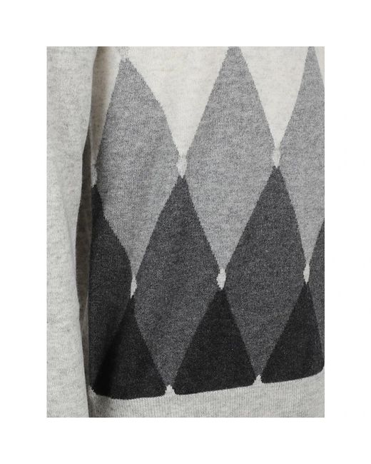 Ballantyne Gray Round-Neck Knitwear for men