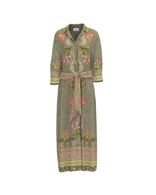Pierre Louis Mascia Green Shirt Dresses