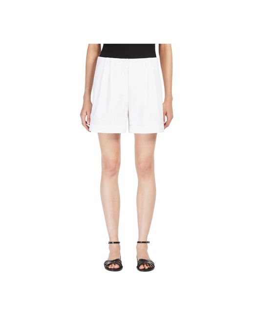 Max Mara Short Shorts in het White