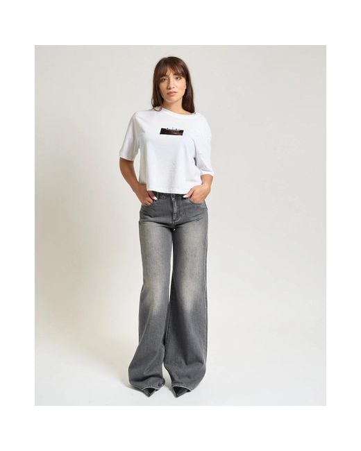 ARMANI EXCHANGE Gray Wide Jeans