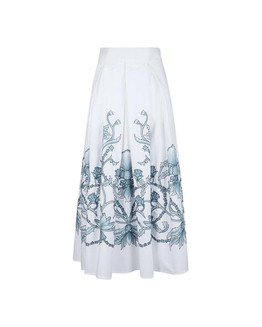 Eleventy Blue Midi Skirts