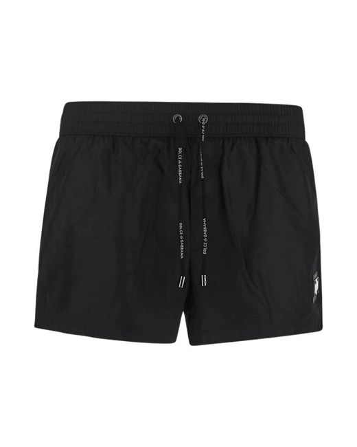 Dolce & Gabbana Badmode ,Zwart ,Stijlvolle Strandkleding Voor Mannen in het Black voor heren