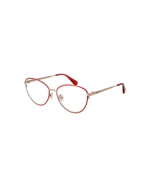 MAX&Co. Rode Vrouwen Optische Mode Frames in het Red