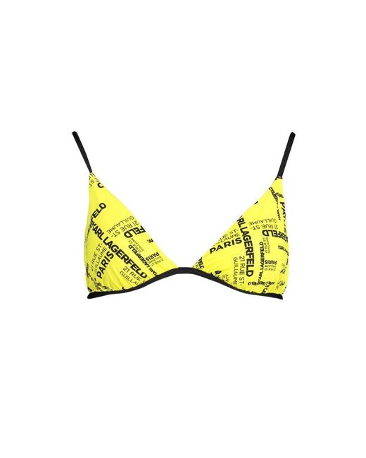 Bikinis Karl Lagerfeld en coloris Yellow