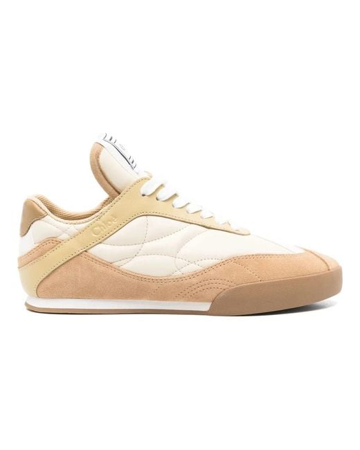 Chloé Natural Gelbe Ledersneakers
