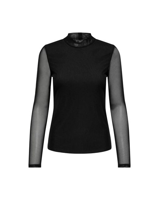 Long Sleeve Tops ONLY de color Black
