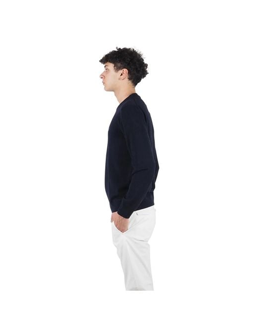 Lacoste Blue Round-Neck Knitwear for men