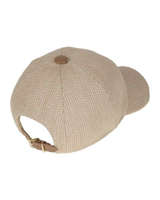 Max Mara Mxacircense Baseball Cap in het Natural