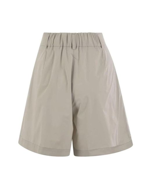 Herno Gray Casual Shorts