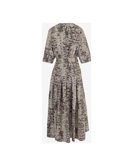 Pinko Gray Maxi Dresses