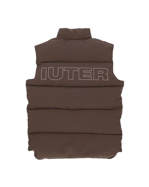 Iuter Jassen ,Bruin ,Polyester Bruine Puff Vest Donsjas in het Brown voor heren